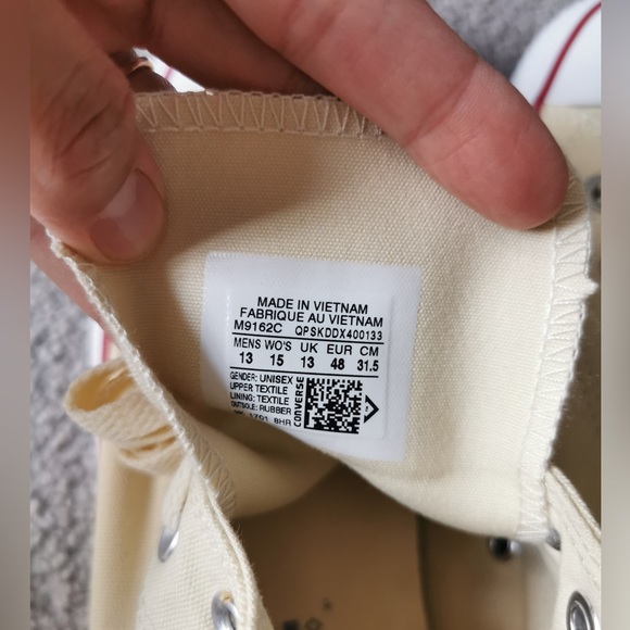 NEW Converse Chuck Taylor All Star High Classic Light Yellow Sneakers Sz13 - Picture 6 of 7